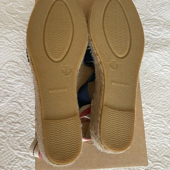 Navy and Red Striped Espadrilles - Picture 3 of 4